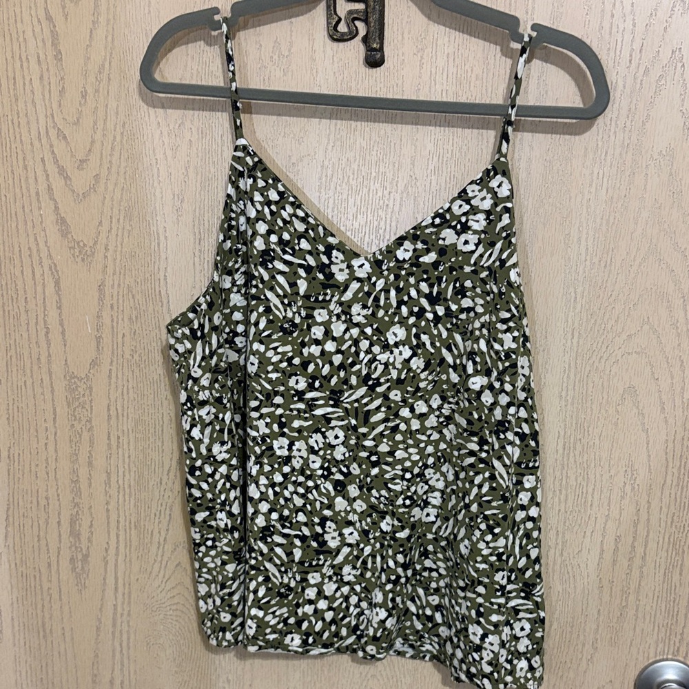 Liverpool Olive and White Patterned Camisole